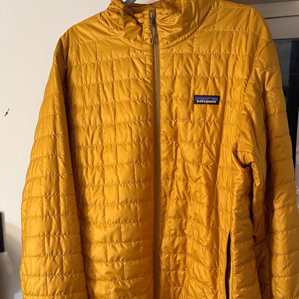Patagonia Mustard Quilted Jacket